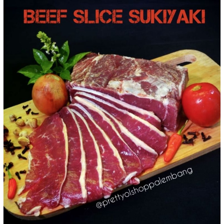 

[PALEMBANG] BEEF SLICE YOSHINOYA500 GRAM FROZEN -DAGING SAPI IRIS SUKIYAKI SIRLOIN TANPA LEMAK - SAYUR BUAH IKAN SEGAR ONLINE PRETTY OLSHOP PALEMBANG