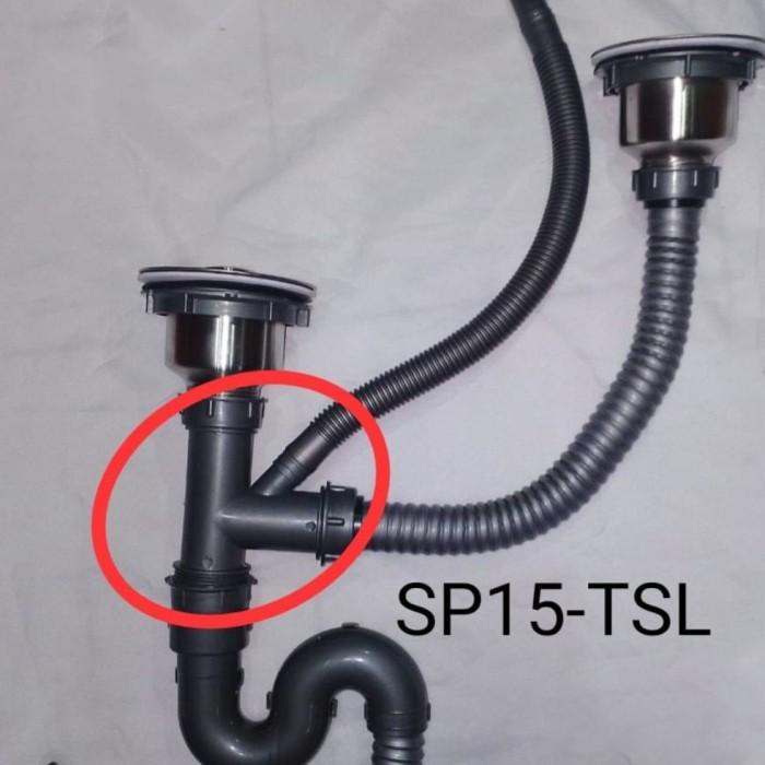 Terlaris Afur Selang Pembuangan Bak Cuci Piring Kitchen Sink Wastafel 2 Lubang