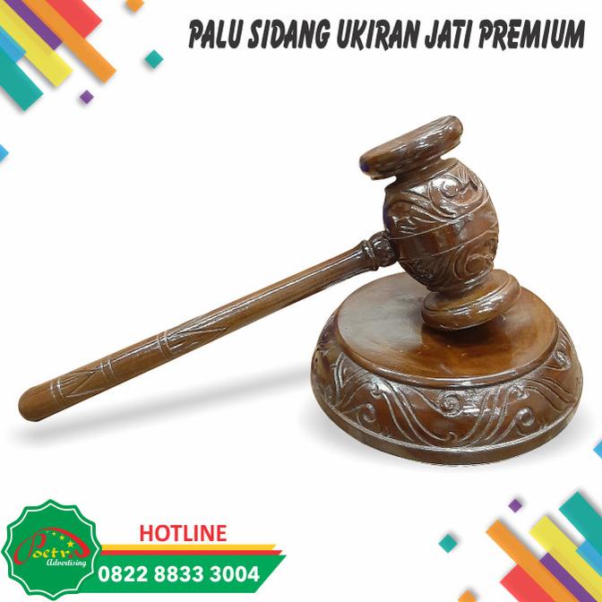 Palu Sidang / Palu Hakim Kayu Ukir PREMIUM lon05