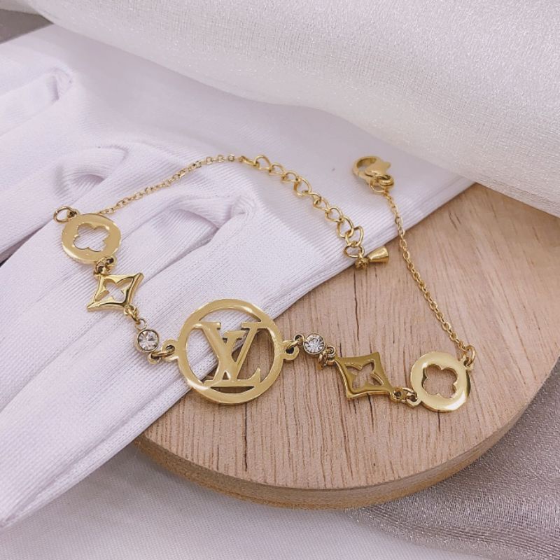 Gelang Titanium asli Stainless steel ori  anti karat anti alergi Premium Quality G301