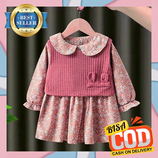 Dress Anak Perempuan Import Pesta Ulang Tahun Princess Korea Umur 5 6 7 8 9 10 Tahun Korean Style Pr