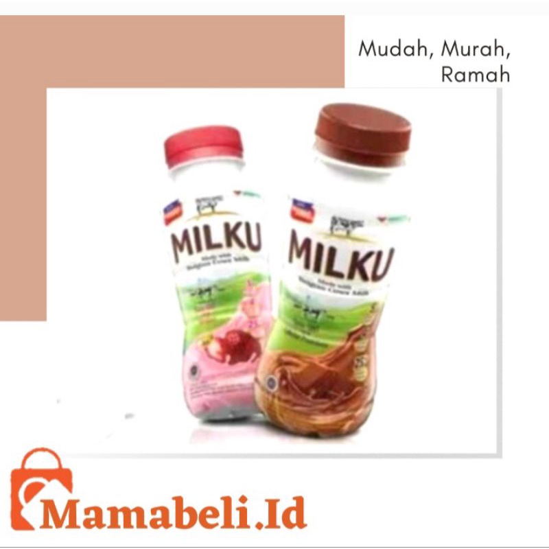 

MILKU SUSU COKLAT&STRAWBERRY BOTOL 200Ml