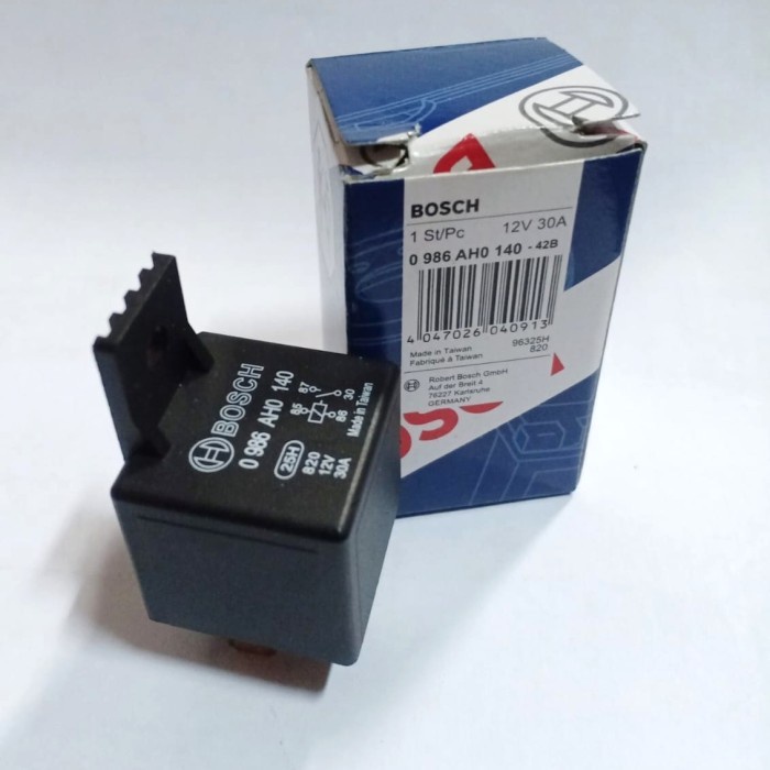 Relay bosch kaki 4 12v 30A (Relay Klakson)