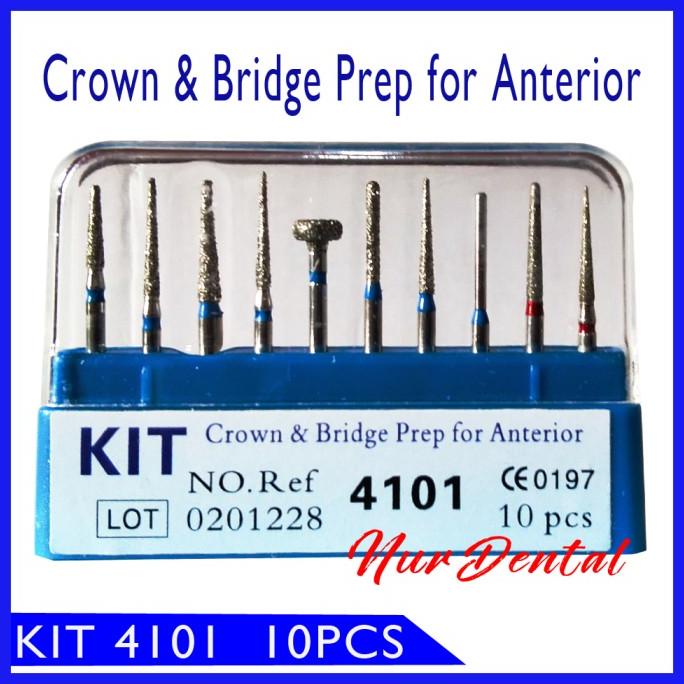 Dental bur crown preparasi anterior KIT 4101