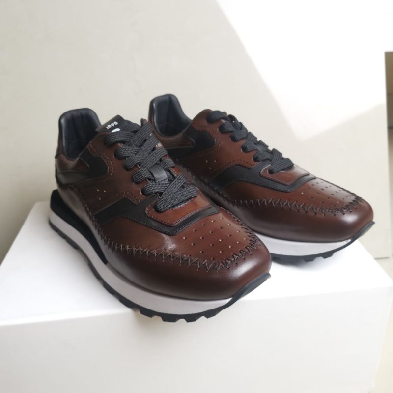 sepatu kulit pria sneaker cowok berluti mewah p1shoes new men shoes leather