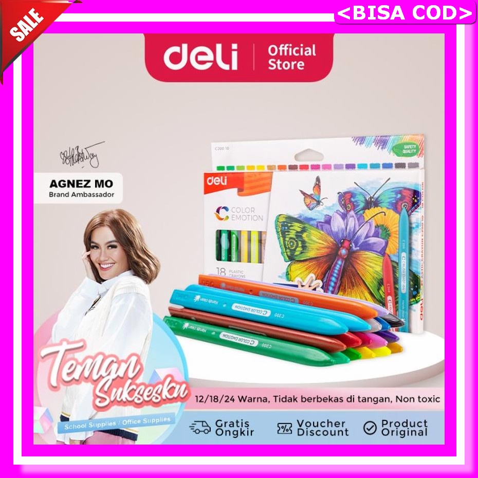 

Oil Pastel Krayon Crayon Joyko Op-12S 12 Warna Colors Deli Ec20000 School Crayon/Krayon - Plastic Crayon Triangle 12C
