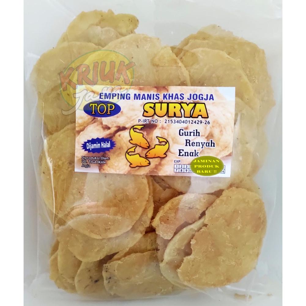 

EMPING MANIS SURYA ( Mentah ) Khas JOGJA 400 Gram Best Seller