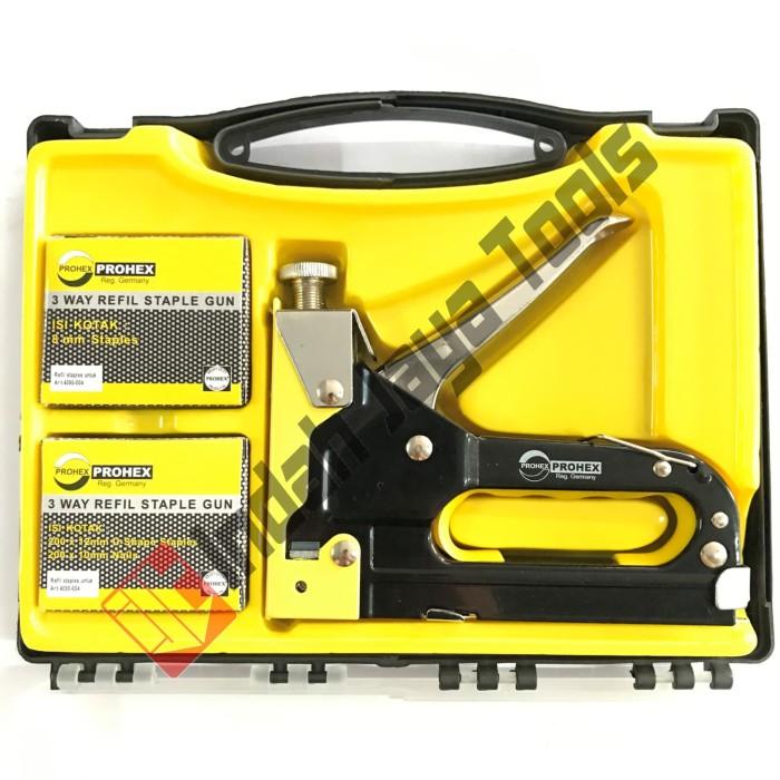 

Best Seller Staples Gun Tacker Prohex 3 In 1 / Staple Jok Tembak Hekter 3 Way