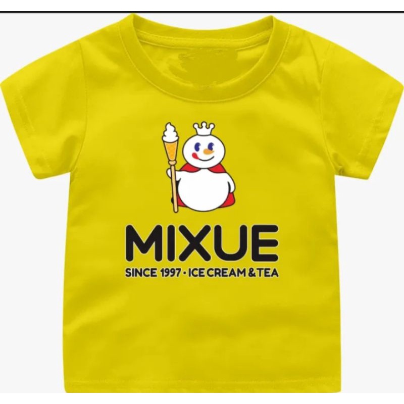 kaos anak mixue/ kaos viral mixue