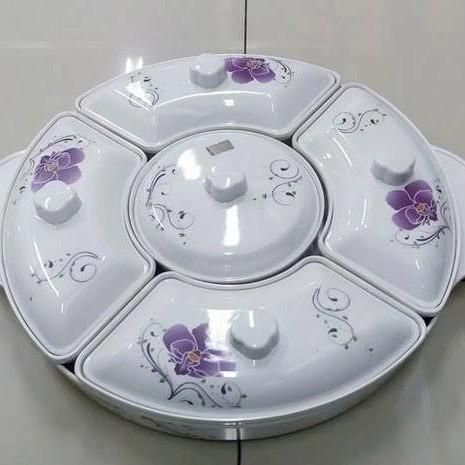 Terlaris Prasmanan Set Melamin Onyx Motif 14 Inch | Party Set Onyx