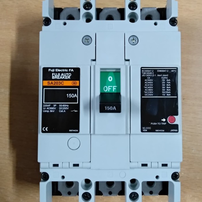 NFB MCCB Breaker 3P 150A Fuji electric Original