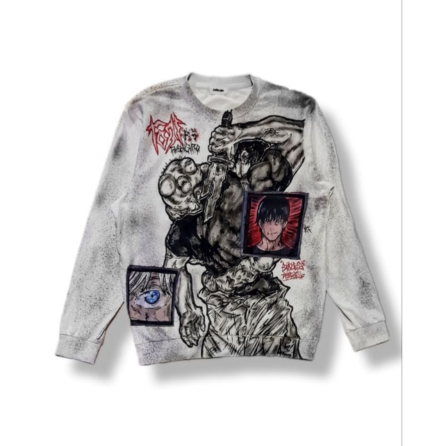 Crewneck design rework anime jujutsu kaisen/ heaven