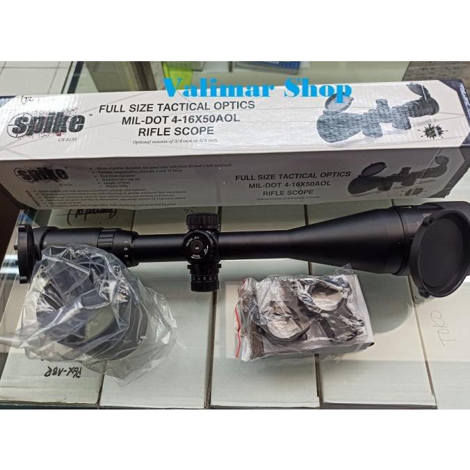 Teleskop Telescope Spike 4-16x50 AOL Riflescope Antigetar Sunhide