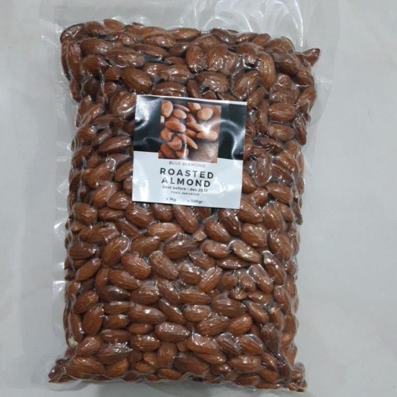 

roasted almond kacang almond panggang 500gr Best Seller