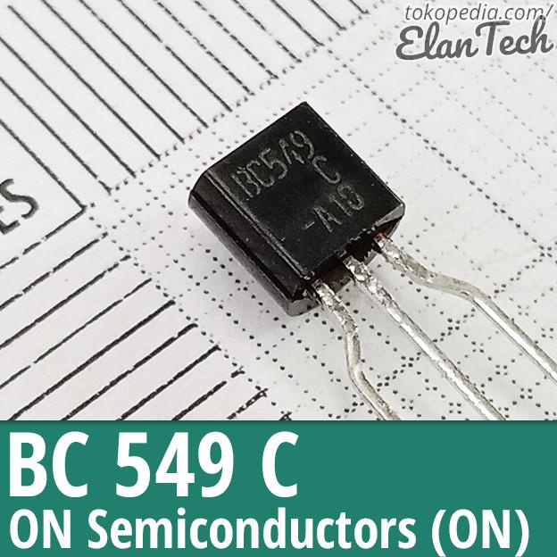 BC549 Original On Semi BC549C BC 549 Bipolar NPN Transistor Elan73c Kualitas Baik