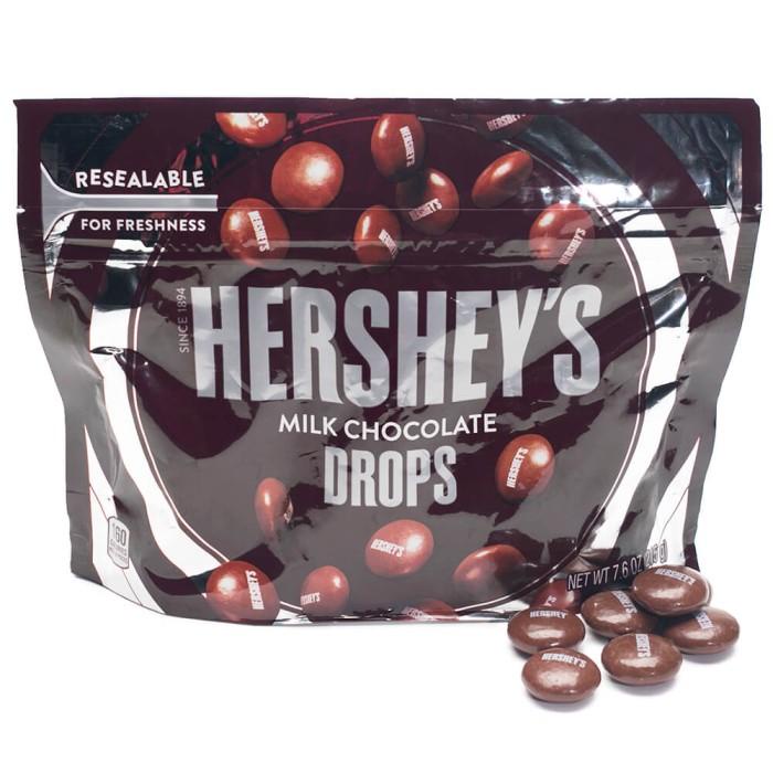 

Cokelat HERSHEYS Milk Chocolate Drops Coklat Import 215 gr Best Seller