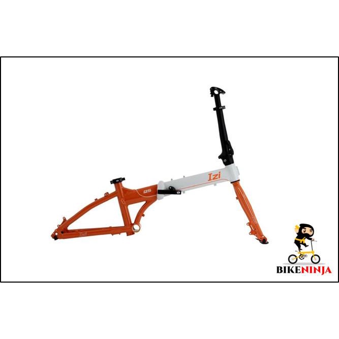 Terlaris Frameset + Handlepost Sepeda Lipat Izi Q5 Disc Brake Like Fnhon Blast