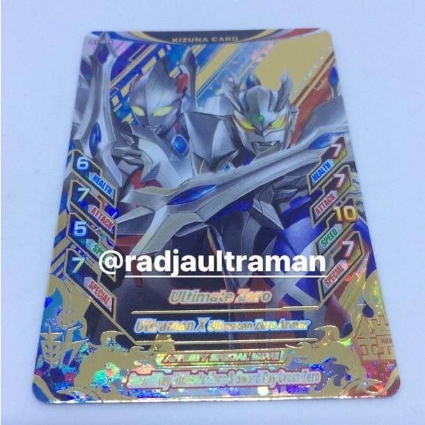 HOT SALE 100% NEW ULTRAMAN CARD R/B KIZUNA CP B1-075 ULTIMATE ZERO & X ZERO TERMURAH