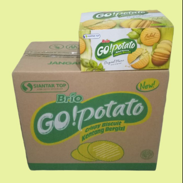 

Siantar Top GO POTATO Biscuit Kentang 20gr [6 box/karton]