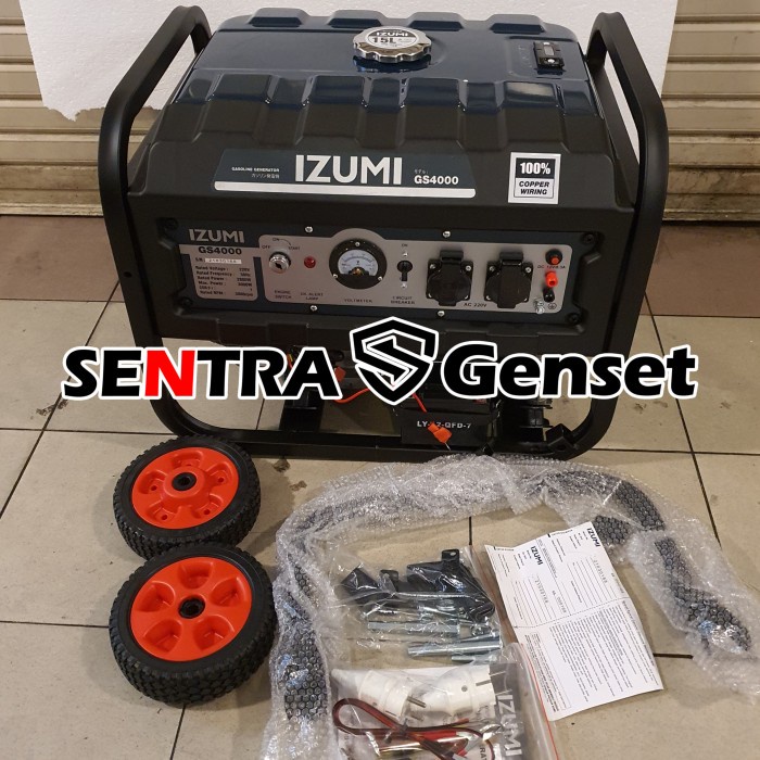 Ready Genset 3000 watt 4 KVA IZUMI GS4000