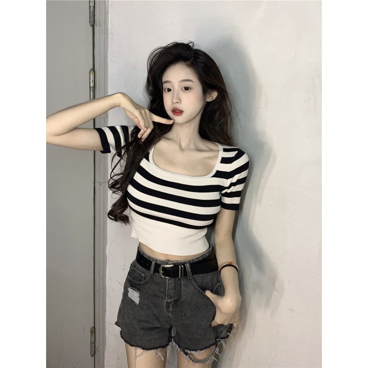 ☃◆Suhao kaos import wanita kaos wanita korean style lengan pendek kaos pendek perempuan