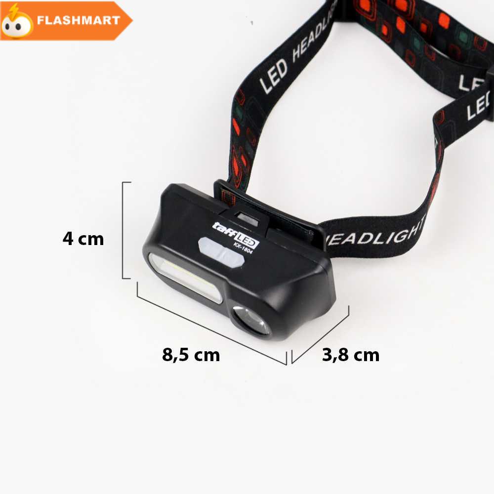 FLASHMART Headlamp Flashlight Headlight LED 3 Modes COB - KX-1804