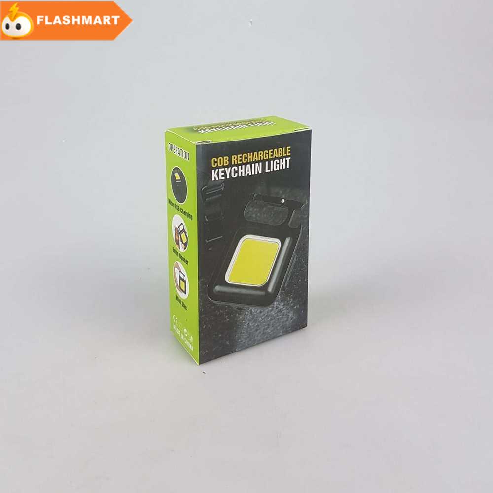 FLASHMART VKTECH Senter LED Portable Keychain Magnetic COB 500 Lumens - CB601