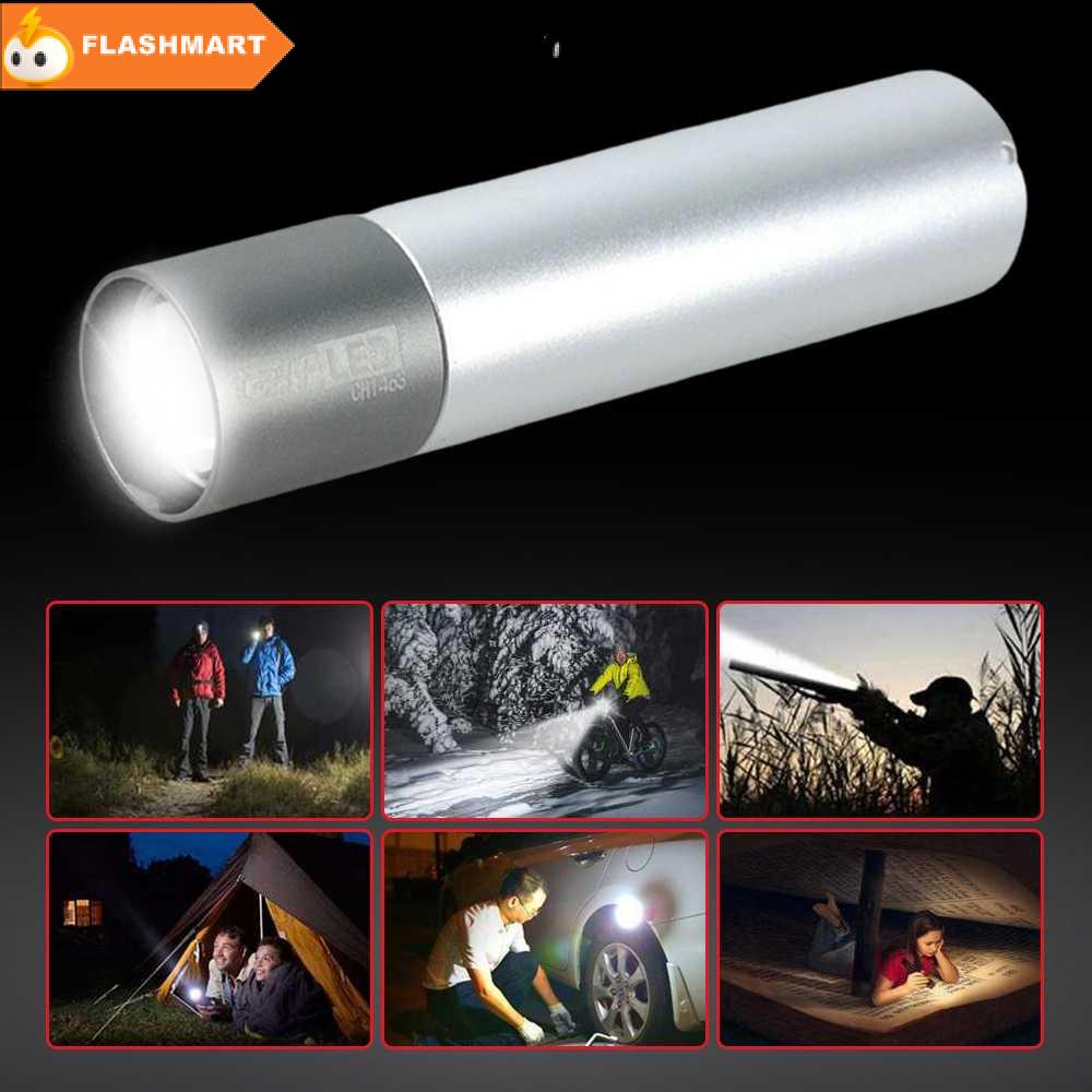 FLASHMART Senter LED Mini USB Rechargeable Cree XM-L T6 1200mAh - CH1463