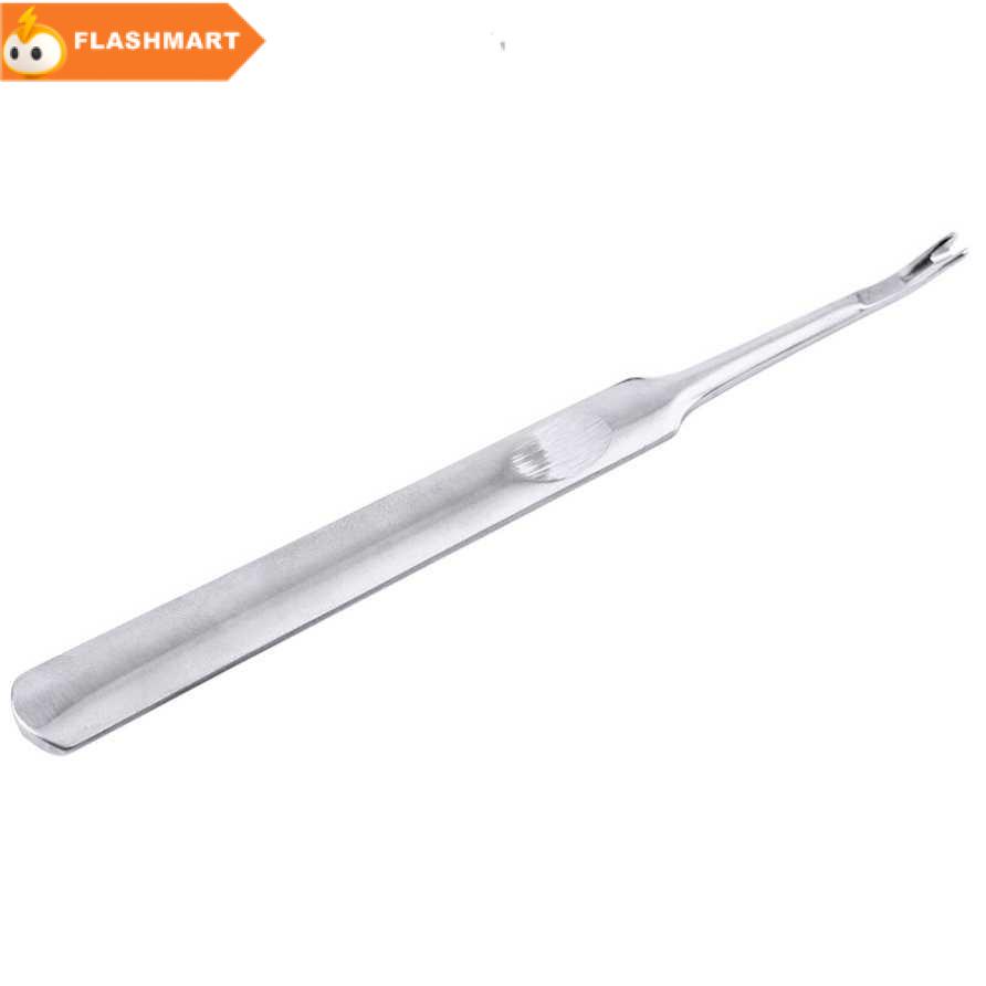 FLASHMART Alat Pencabut Kulit Mati Kutikula Nail Spoon Stainless Steel