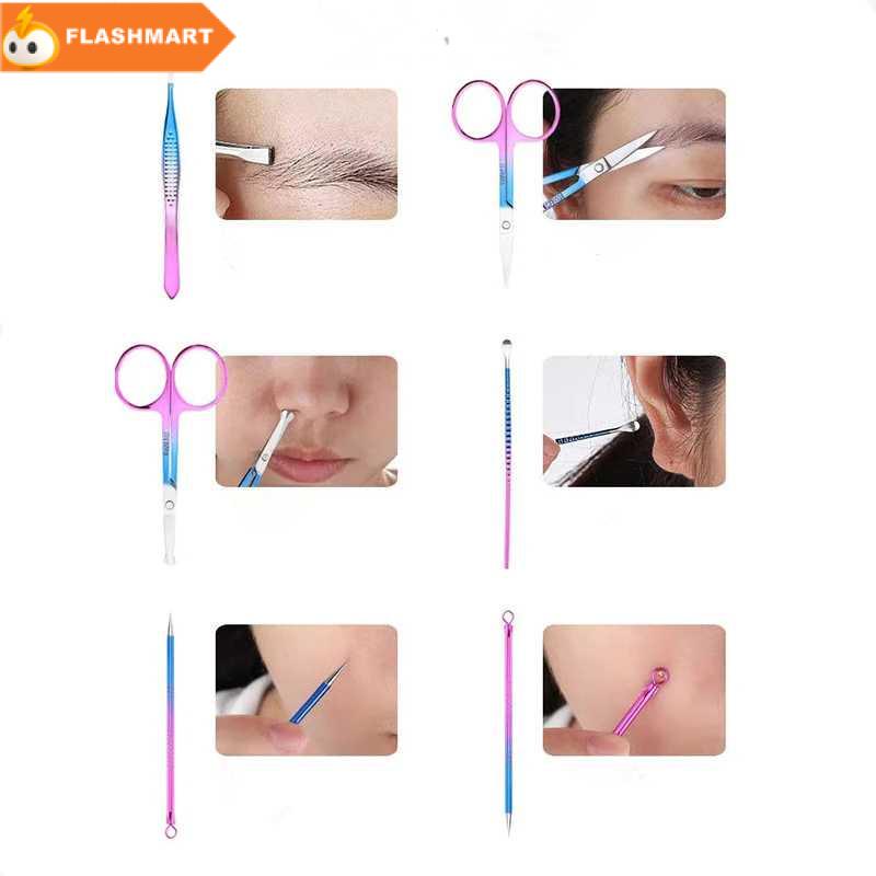 FLASHMART Nail Art Set Gunting Kuku Manicure Pedicure 10 PCS - NB10