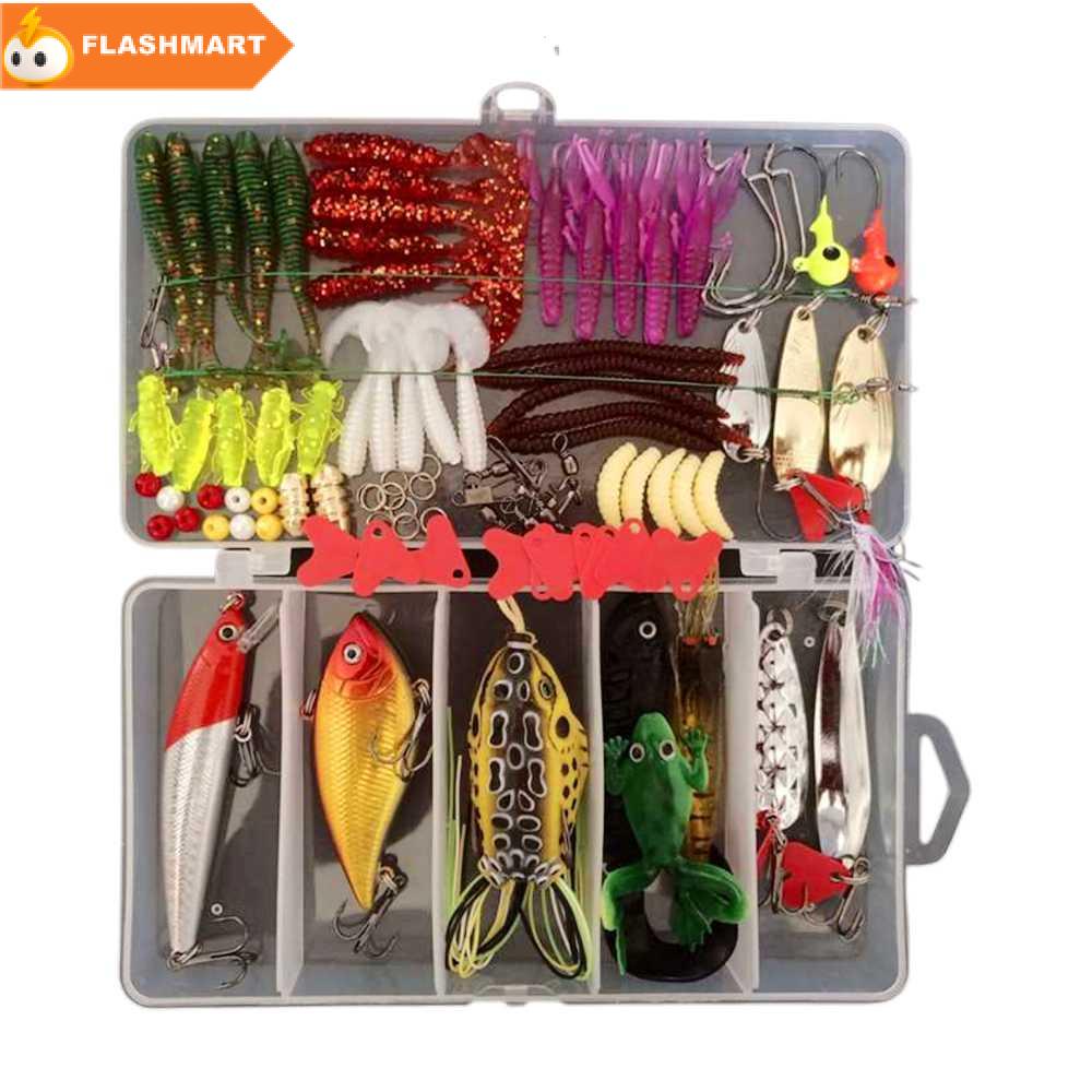 FLASHMART Umpan Pancing Ikan Set Fishing Bait Kit 91PCS - DWS250-B