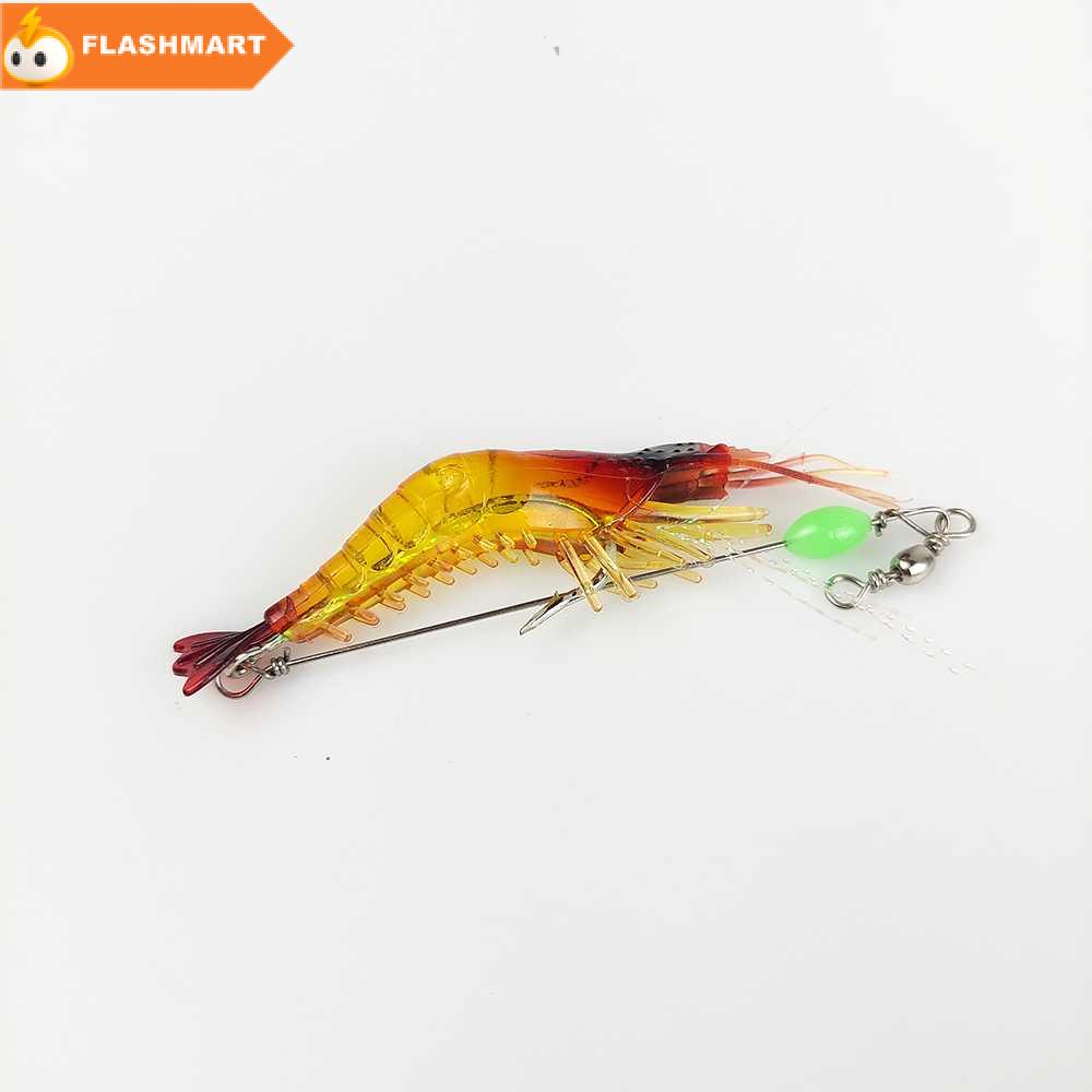 FLASHMART  Umpan Pancing Udang Kecil Luminous Shrimp Soft Bait Lure