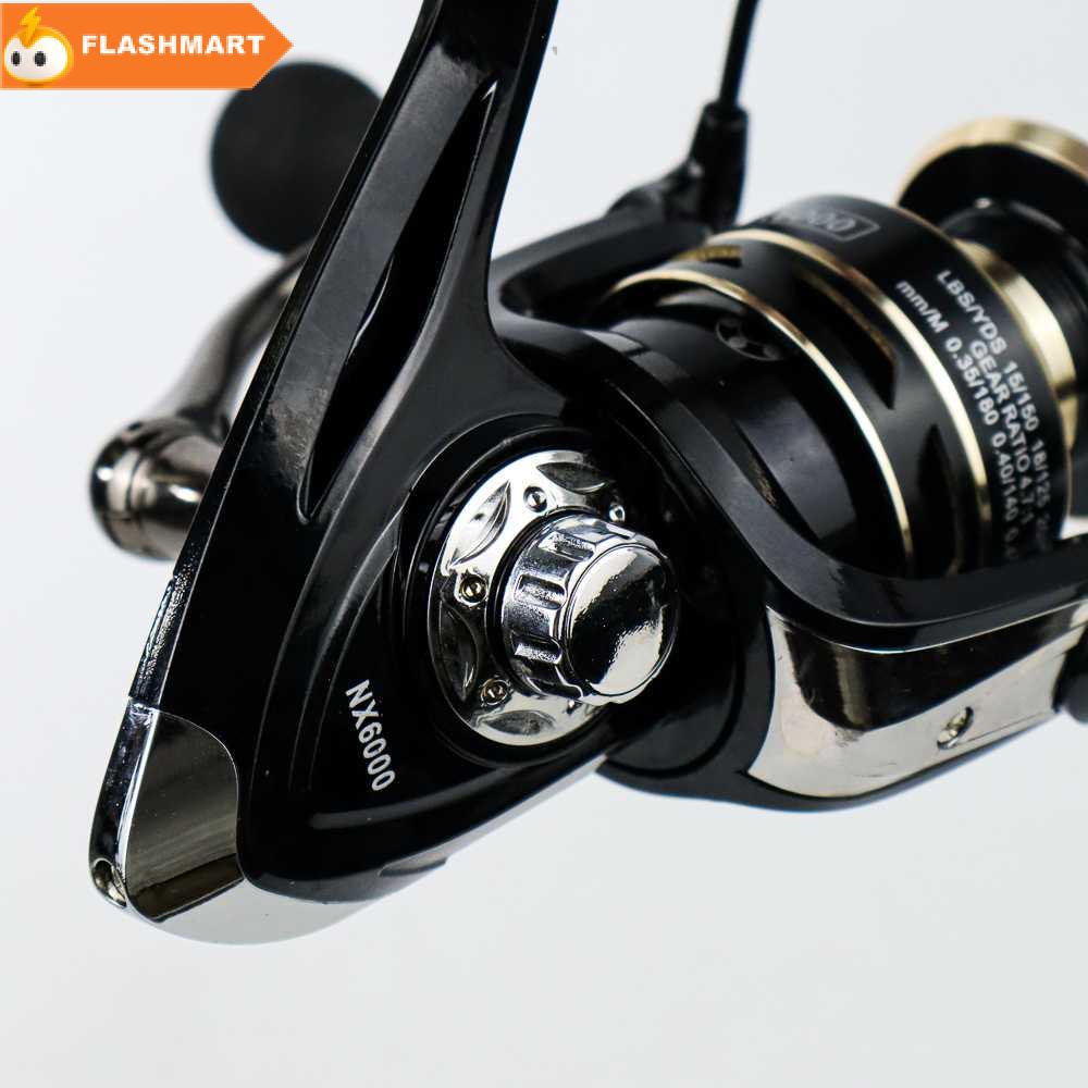 FLASHMART Metal Reel Pancing Spinning Fishing Reel 4.7:1 - NX6000