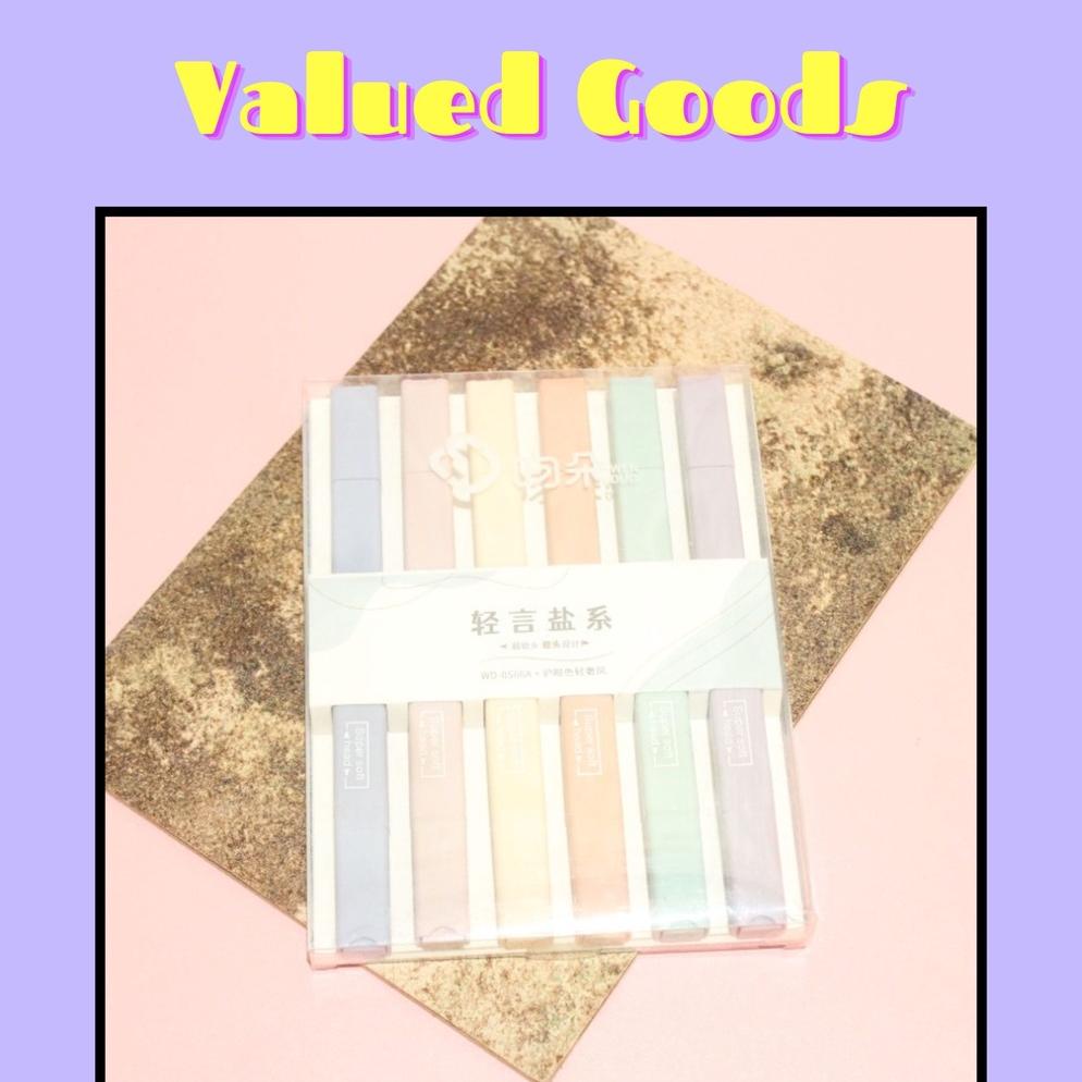 

Highlighter Balok Pastel Isi 6 Pcs Mewah Estetik 2 Sisi - Warna Warni Random - Stabilo Pewarna Penanda Catatan Alat Tulis Kantor Kerja Lucu Unik Aesthetic