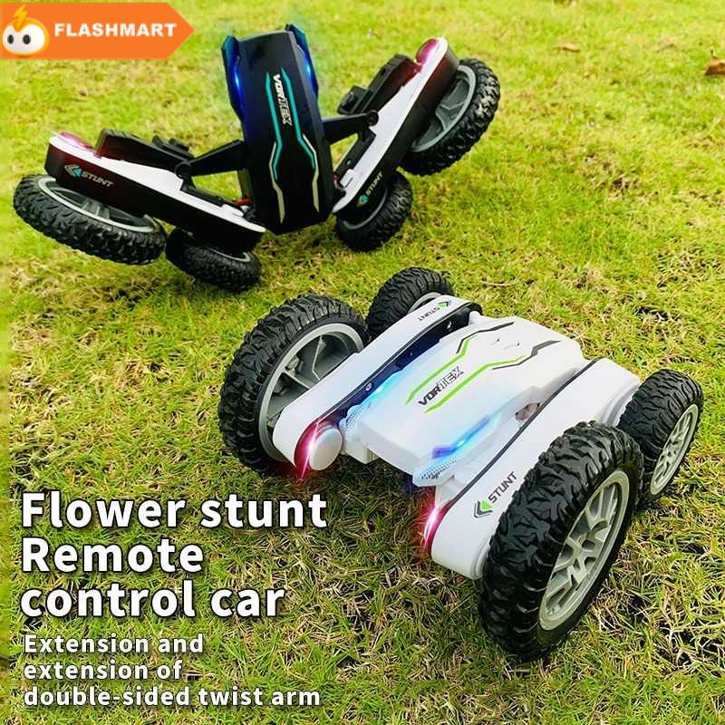 FLASHMART Vortex Remote Control Stunt Car LED 360 Degree Flip 4WD 2.4G - 838A