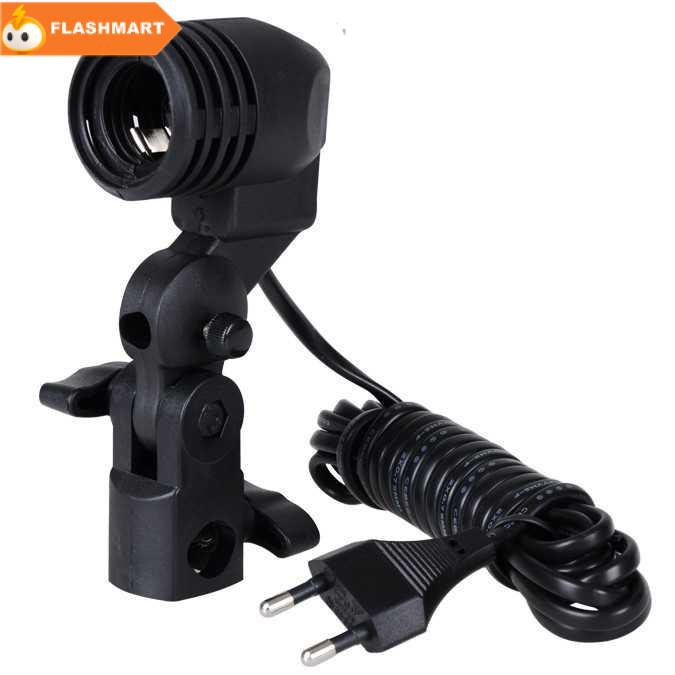 FLASHMART YAM Lamp Holder Lampu Foto Soket E27 dengan Dudukan Payung 1 PCS - HQ-DZ1