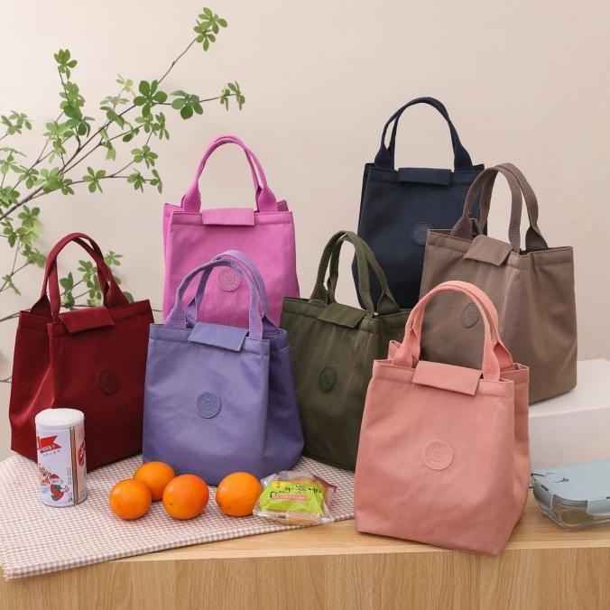 Opiobags Tas Bekal Alumunium Foil Lunch Bag Tote Bag Nylon Opio 14