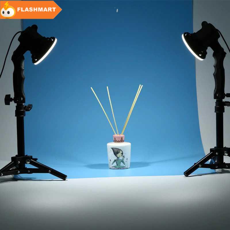 FLASHMART SH Lampu Portable Photo Studio 12W 5500K Light Stand 37cm - PSX-51