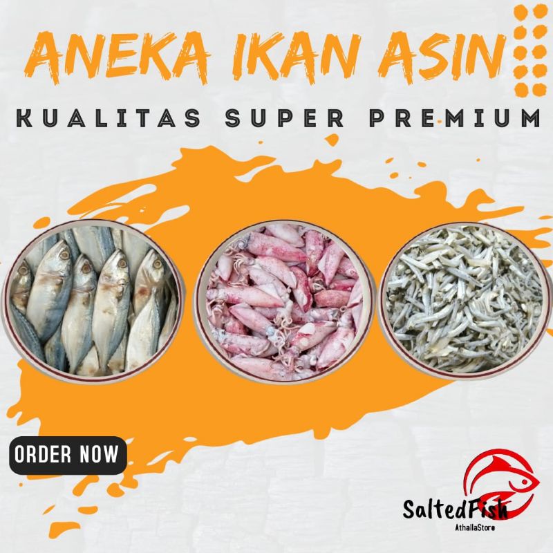 

Aneka Ikan Asin Cumi Teri Jengki Jambal 250gr Kualitas Super Premium