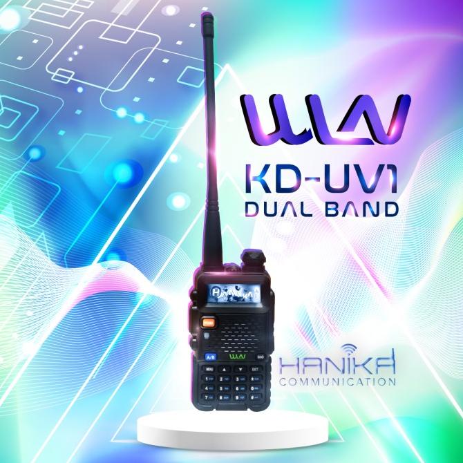 Walkie Wln Kd-Uv1 Ht Dualband 5W Ori Baru Kduv1 Walkie Talkie Wlan Vhf Uhf