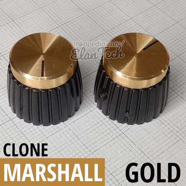 Knob Potensio Marshall Clone Gold Knop Ampli - Efek Gitar Elan73c Diminati Banget