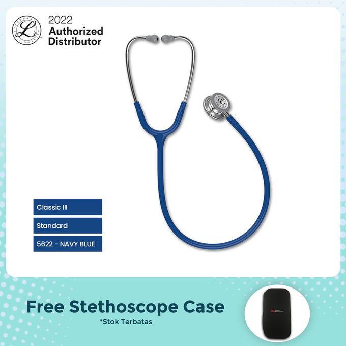 3M Littmann Classic III Stethoscope / Stetoskop - NAVY BLUE - 5622