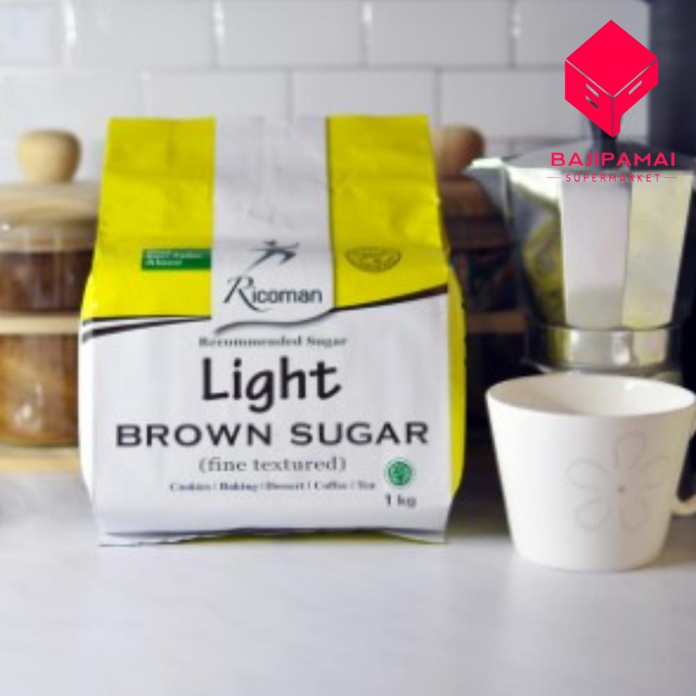 

RICOMAN LIGHT BROWN SUGAR 1KG Best Seller