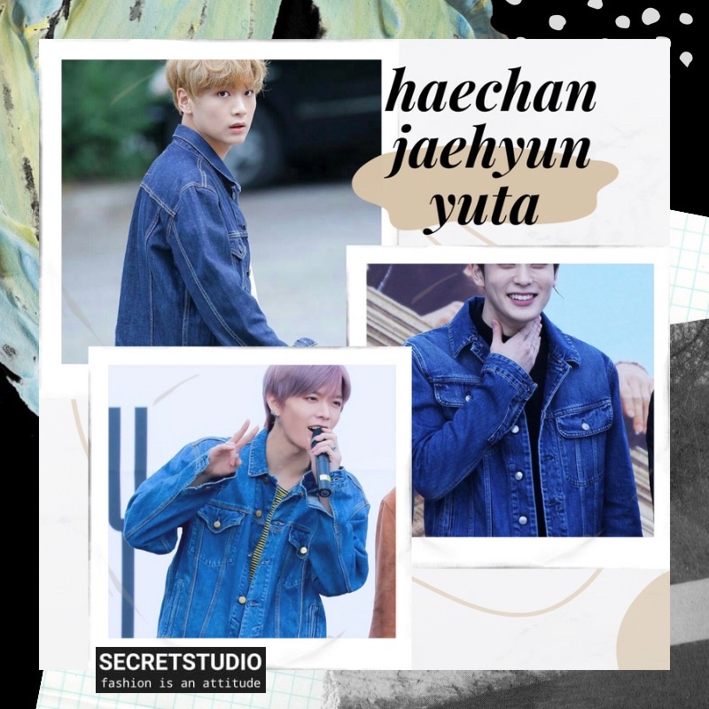JAKET DENIM BLUE SANDWASH HAECHAN JAEHYUN YUTA