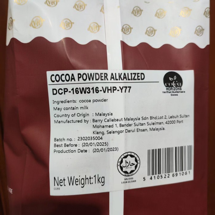 Van Houten Optimum Cocoa Powder 1 Kg / Coklat Bubuk Van Houten