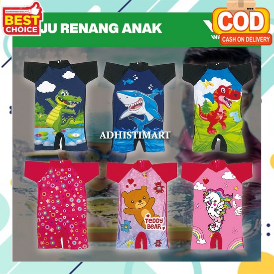 Baju Renang Anak Perempuan Lengan Panjang Murah Terbaru 2023 Motif Polos Kekinian Baju Renang Anak C