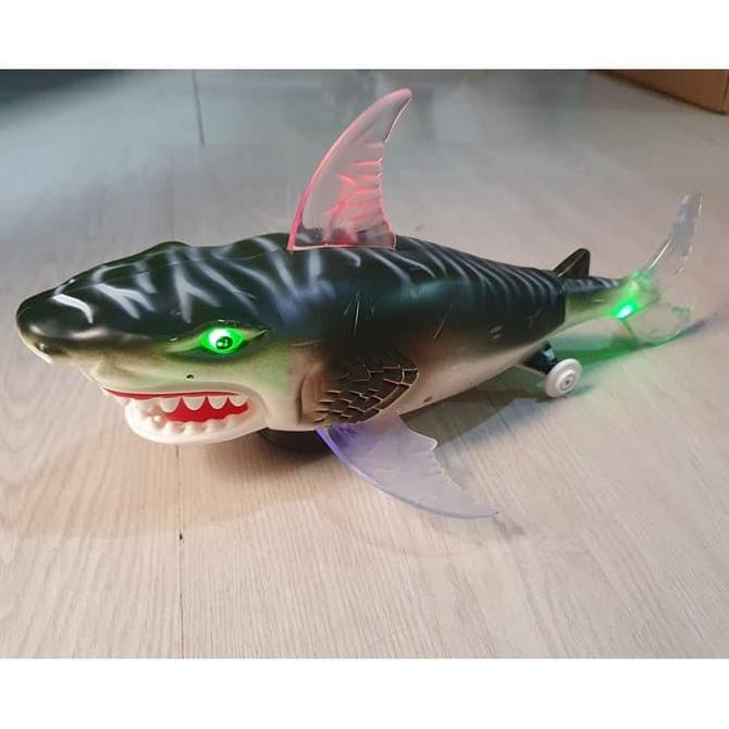 MAINAN IKAN HIU BESAR CRAZY SHARK PROJECTION LAMPU MAFIA JAMBU