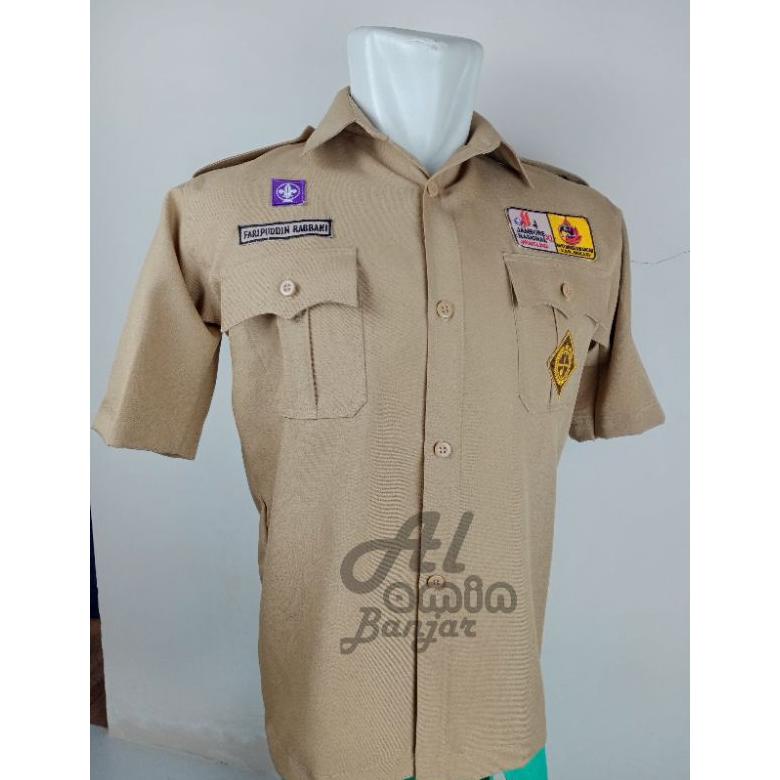 Promo Baju Pramuka Pembina Pendek Bahan Rapilo