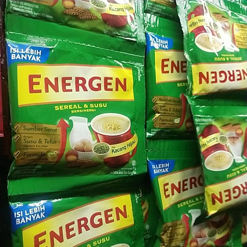 energen rasa kacang ijo isi 10 pcs