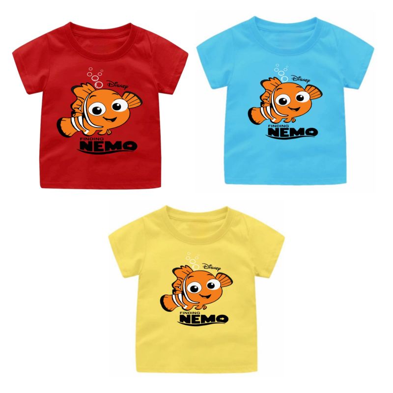 Baju Kaos Anak usia 1-12Tahun FINDING NEMO